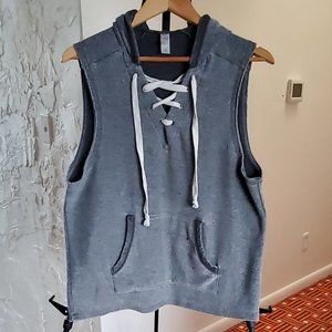 Sleeveless Gray Hoodie by Alternative